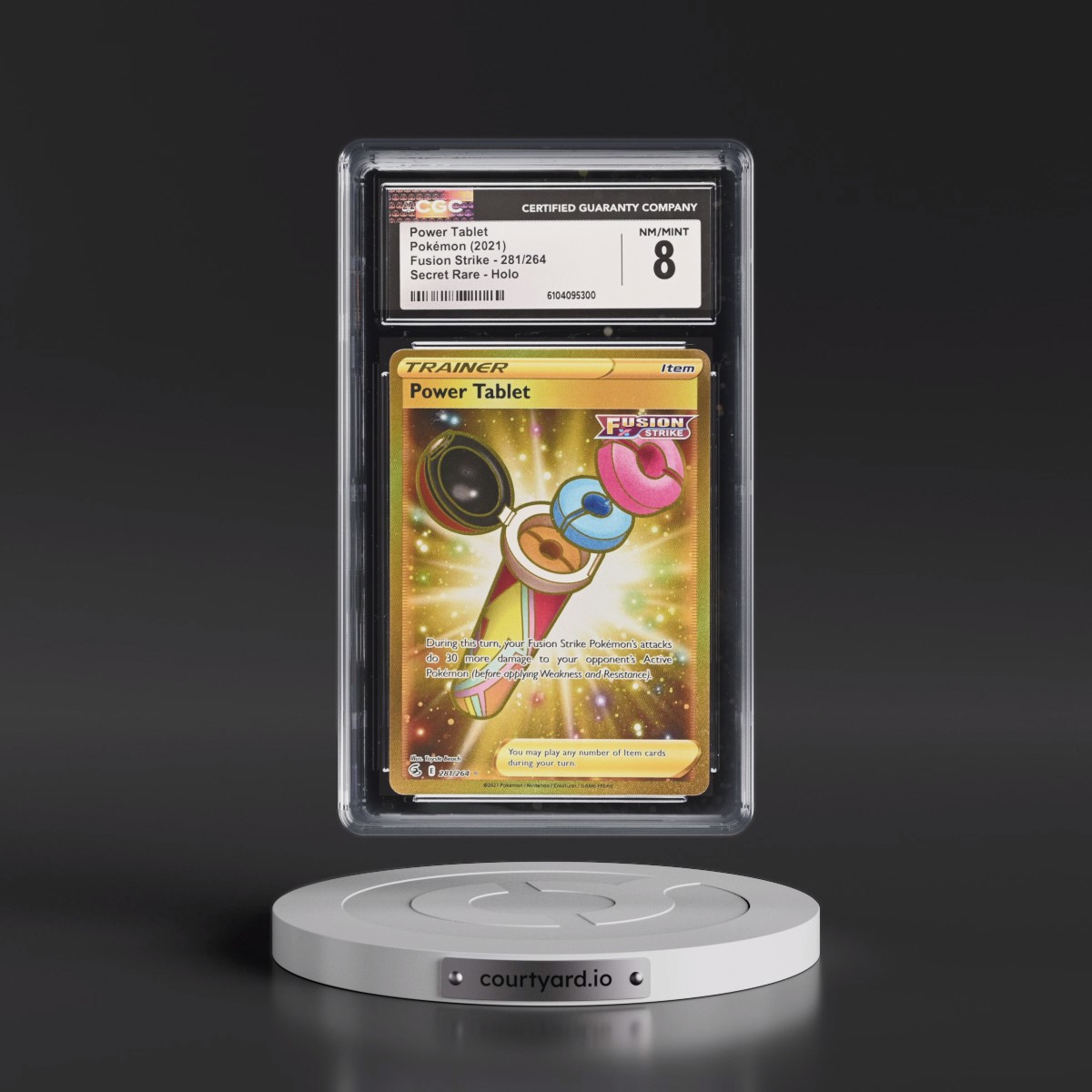 2019 Fusion Strike #281/264 Power Tablet - Secret Rare Holo (CGC 8 NM-MT)