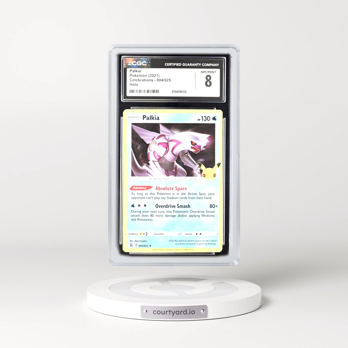 2021 Celebrations #004/025 Palkia - Holo (CGC 8 NM-MT)