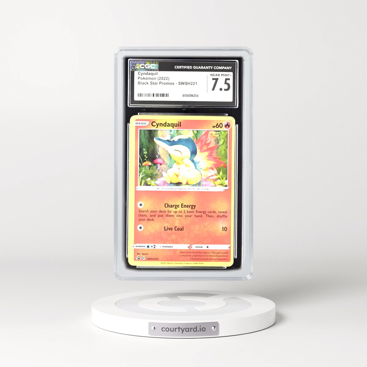 2017 Black Star Promos - Sword & Shield #SWSH221 Cyndaquil - Holo (CGC 7.5 NM+)
