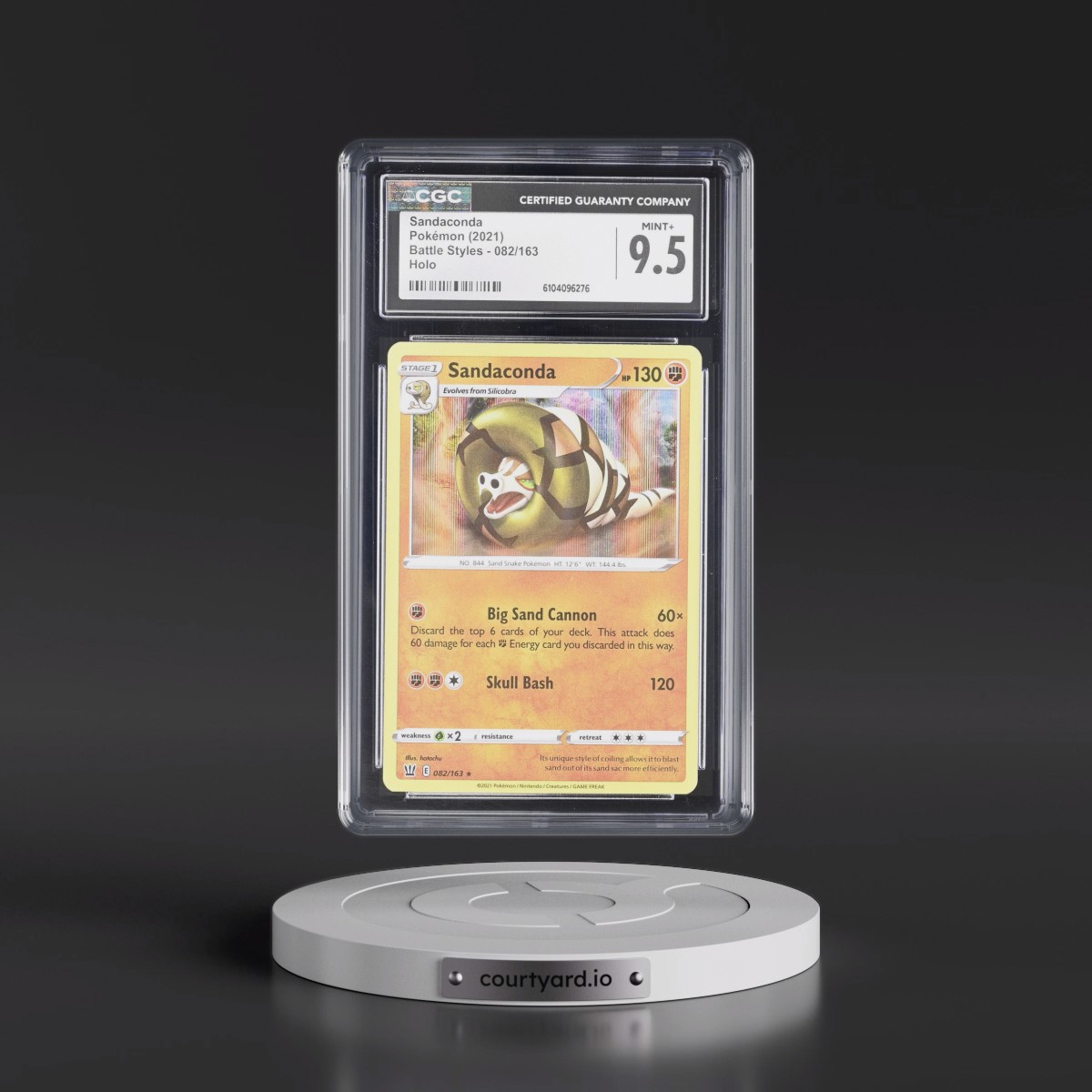 2021 Battle Styles #082/163 Sandaconda - Holo (CGC 9.5 MINT+)