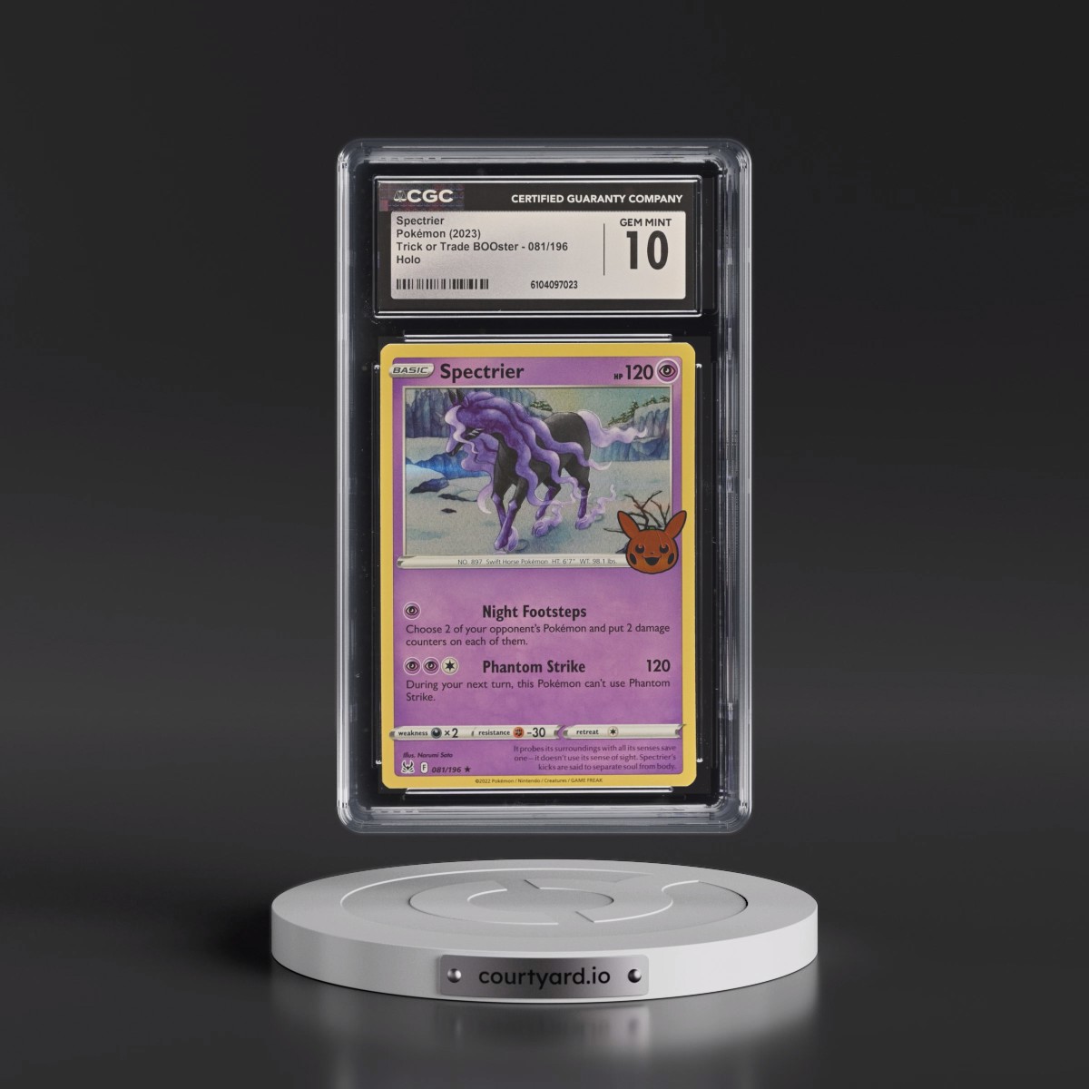2023 Trick or Trade BOOster (2023) #081/196 Spectrier - Holo (CGC 10 GEM MINT)