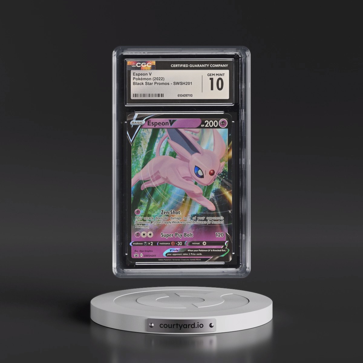 2017 Black Star Promos - Sword & Shield #SWSH201 Espeon V - (Holo) (CGC 10 GEM MINT)