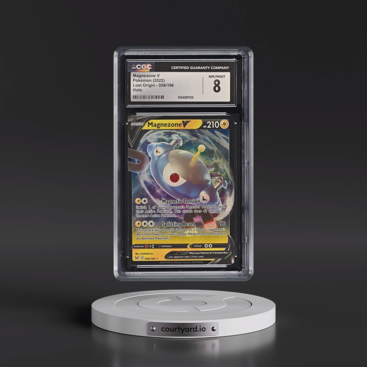 2022 Lost Origin #056/196 Magnezone V - Holo (CGC 8 NM-MT)