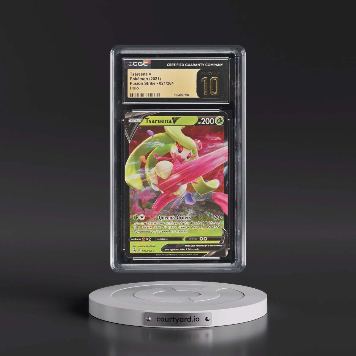 2019 Fusion Strike #021/264 Tsareena V - Holo (CGC 10 PRISTINE)