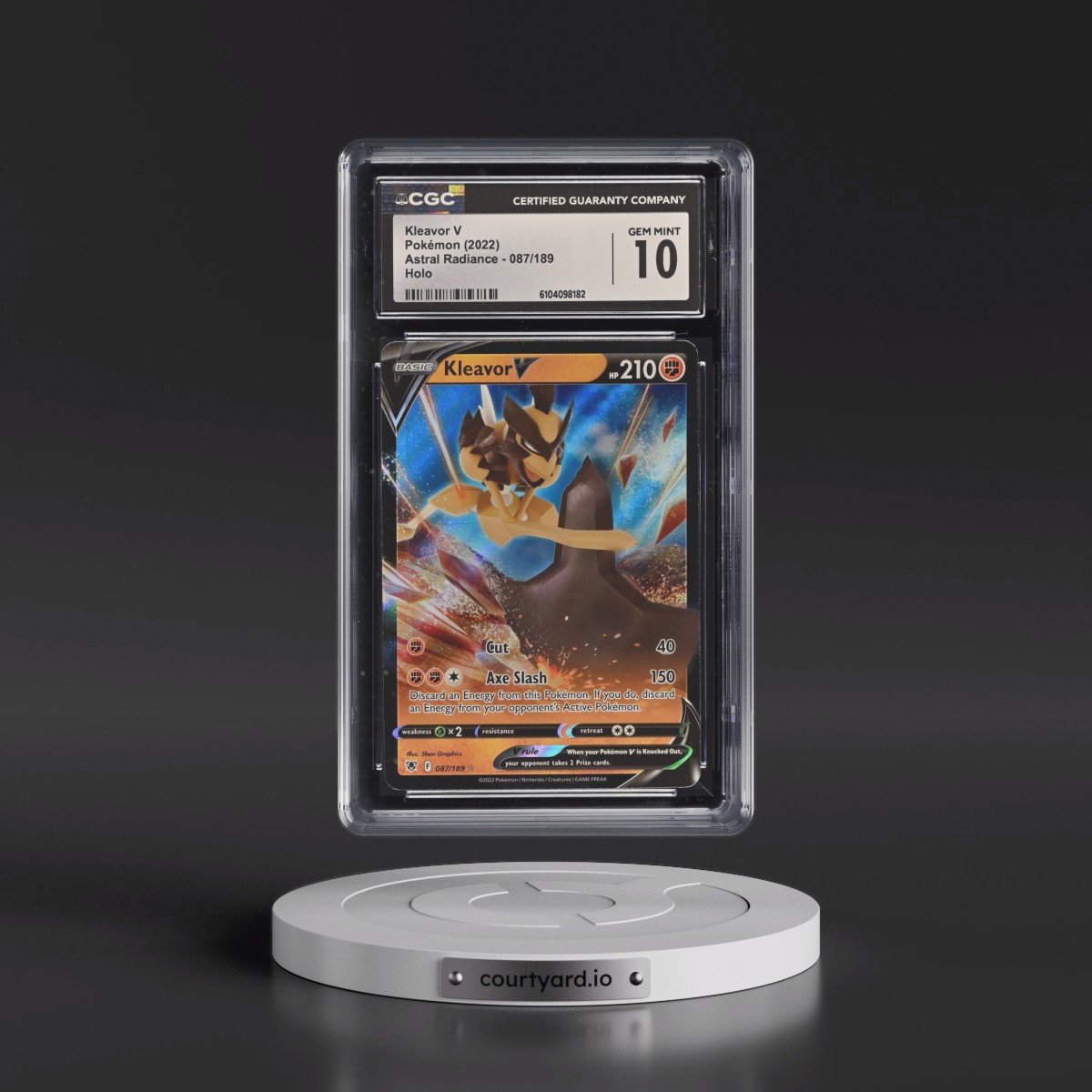 Astral Radiance #087/189 Kleavor V - Holo (CGC 10 GEM MINT)