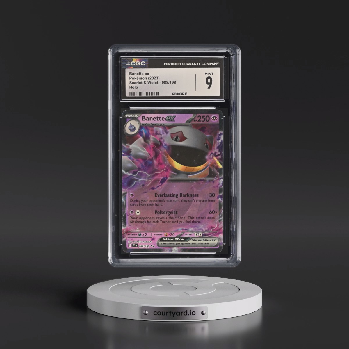 2023 Pokémon Svi EN-Scarlet & Violet #088 Banette EX - Holo (CGC 9 MINT)