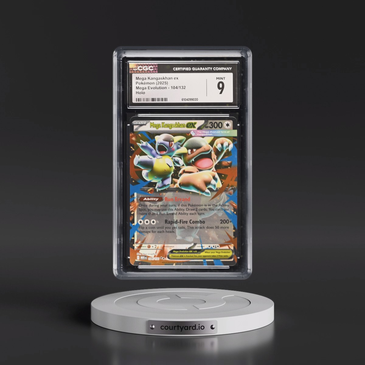 2025 Mega Evolution - MEG EN #104/132 Mega Kangaskhan ex - Holo (CGC 9 MINT)