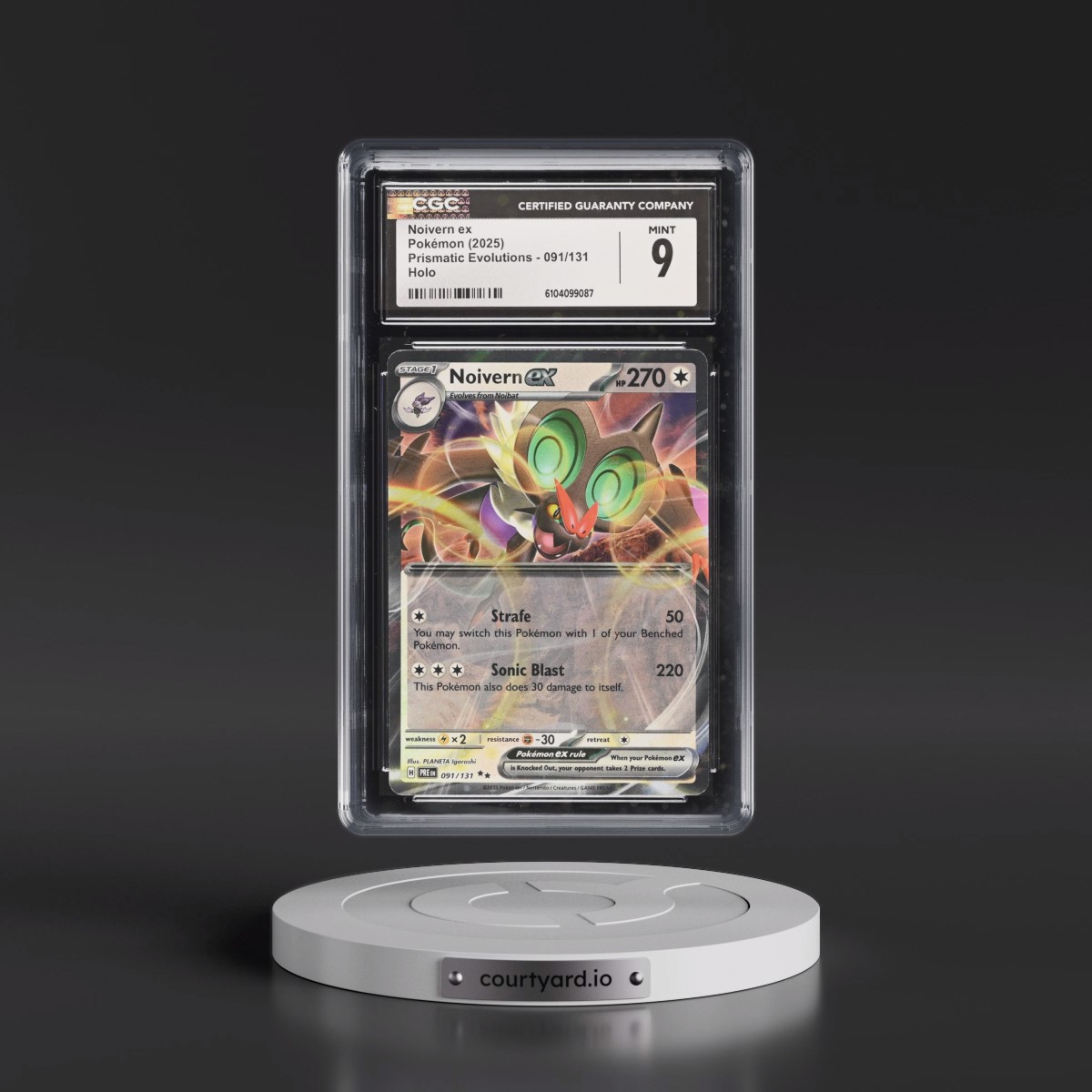 2025 Prismatic Evolutions - PRE EN #091/131 Noivern ex - Holo (CGC 9 MINT)
