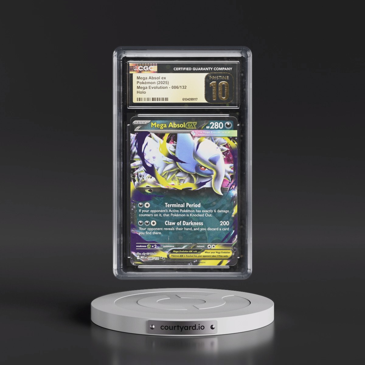 2025 Mega Evolution - MEG EN #086/132 Mega Absol ex - Holo (CGC 10 PRISTINE)
