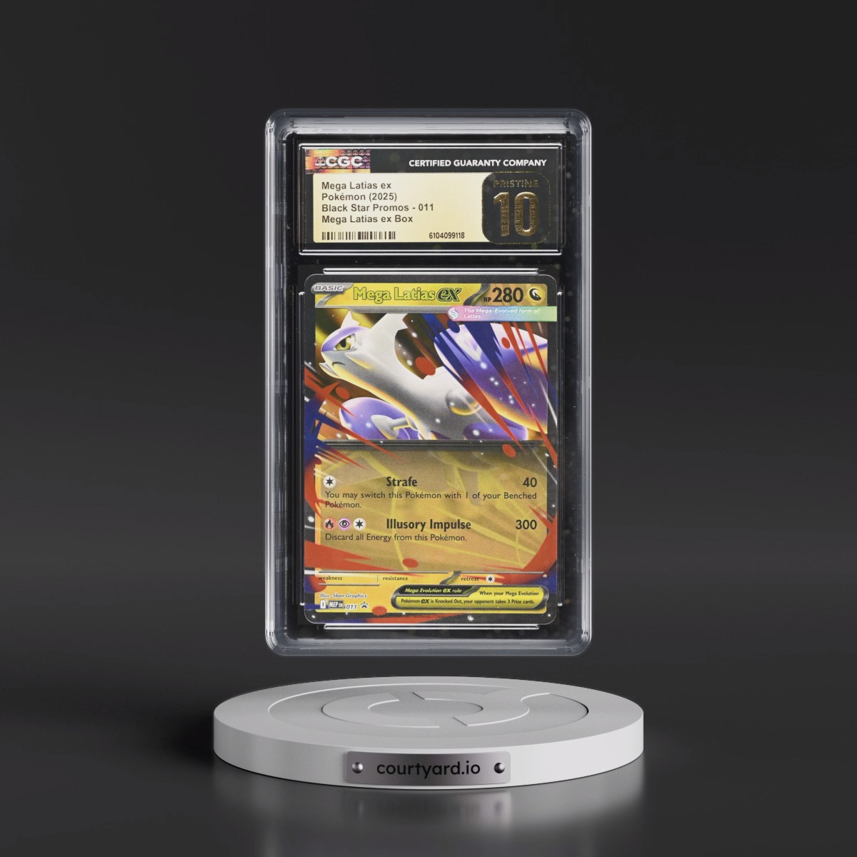 2025 Black Star Promos - Mega Evolution MEP EN #011 Mega Latias ex - Mega Latias ex Box (Holo) (CGC 10 PRISTINE)