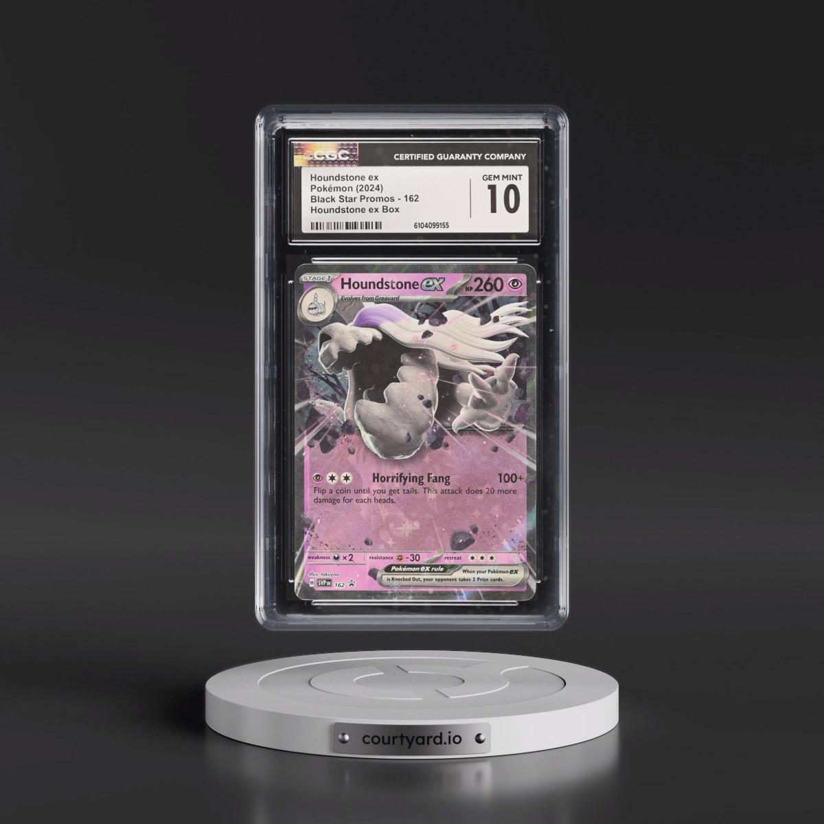 2023 Black Star Promos - Scarlet & Violet SVP EN #162 Houndstone ex - Houndstone ex Box (Holo) (CGC 10 GEM MINT)
