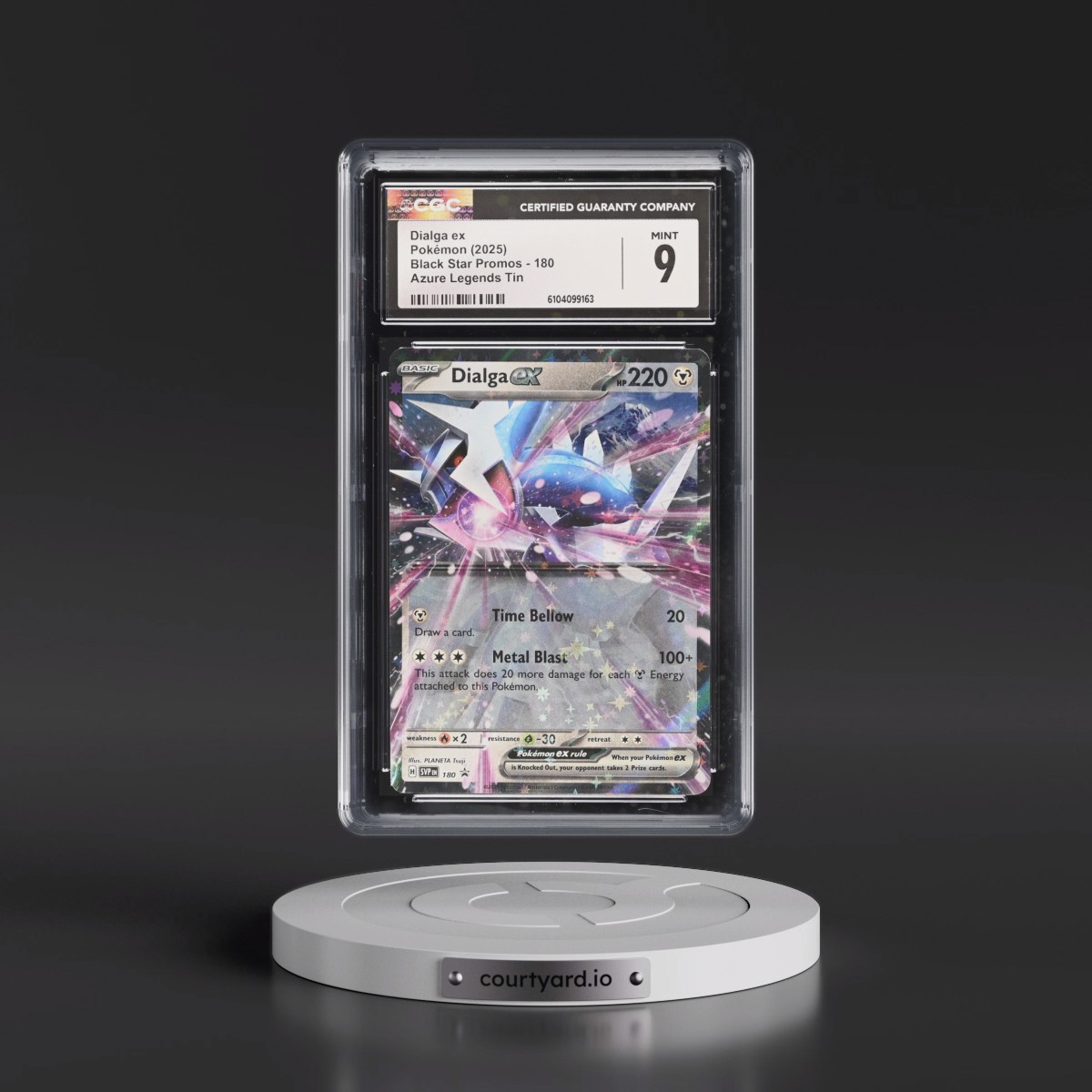 2023 Black Star Promos - Scarlet & Violet SVP EN #180 Dialga ex - Azure Legends Tin (Holo) (CGC 9 MINT)