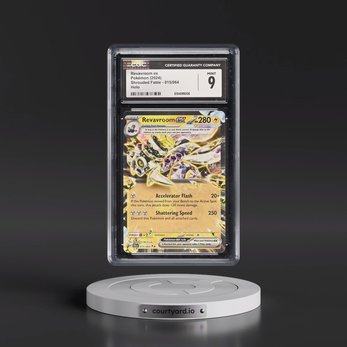2024 Pokémon Sfa EN-Shrouded Fable #015 Revavroom EX - Holo (CGC 9 MINT)