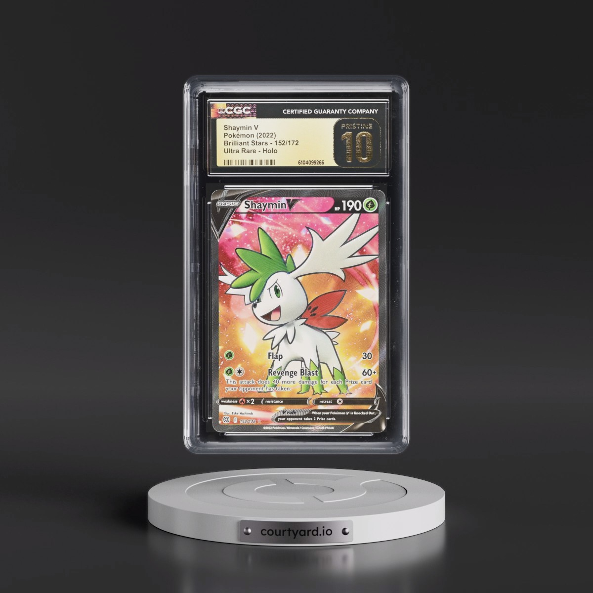 2022 Brilliant Stars #152/172 Shaymin V - Ultra Rare Holo (CGC 10 PRISTINE)