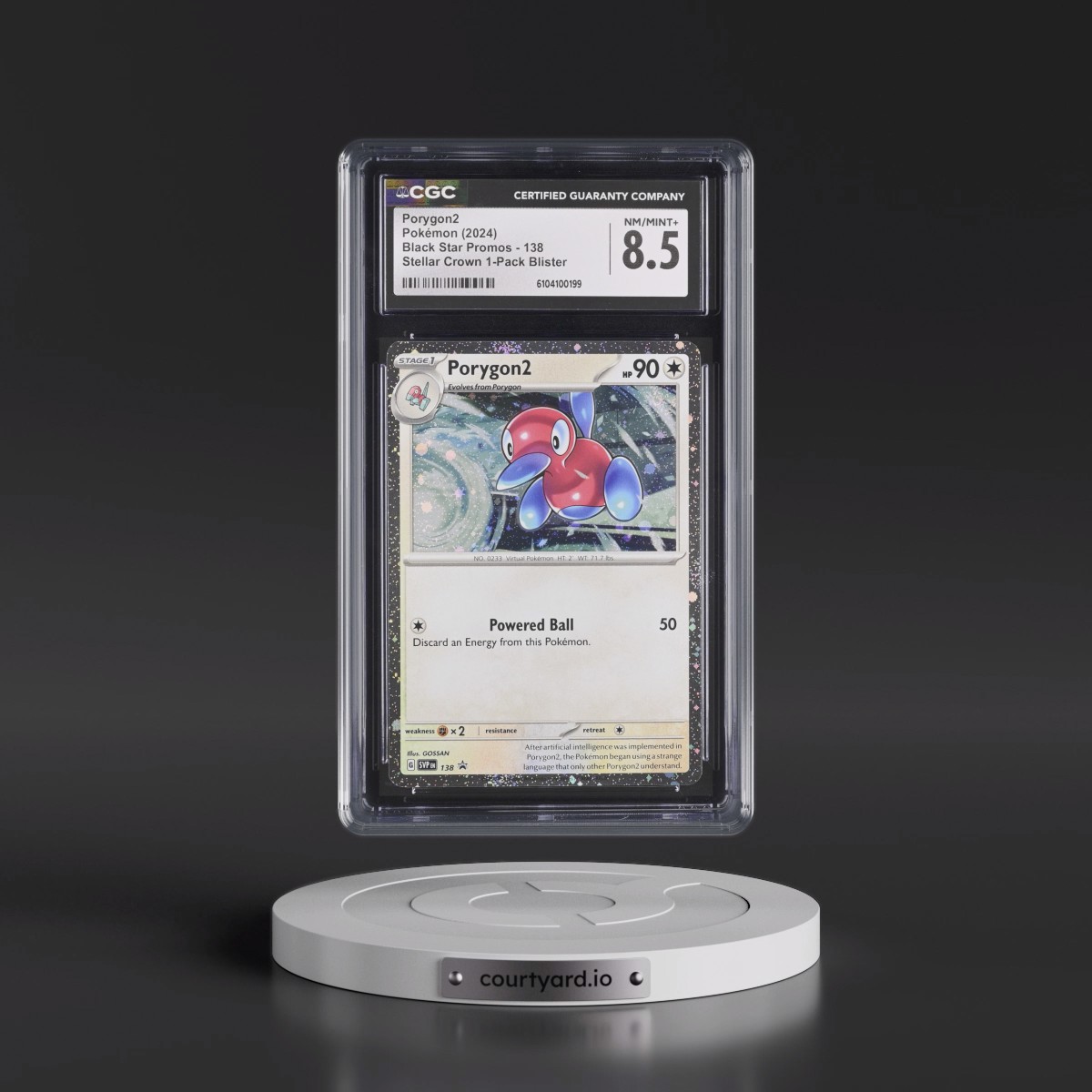 2023 Black Star Promos - Scarlet & Violet SVP EN #138 Porygon2 - Stellar Crown Single Pack Blisters Holo (CGC 8.5 NM-MT+)