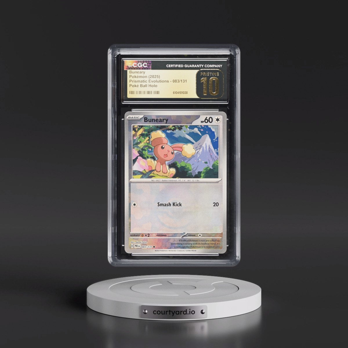 2024 Prismatic Evolutions - PRE EN Buneary - Poké Ball Holo #083/131 CGC 10