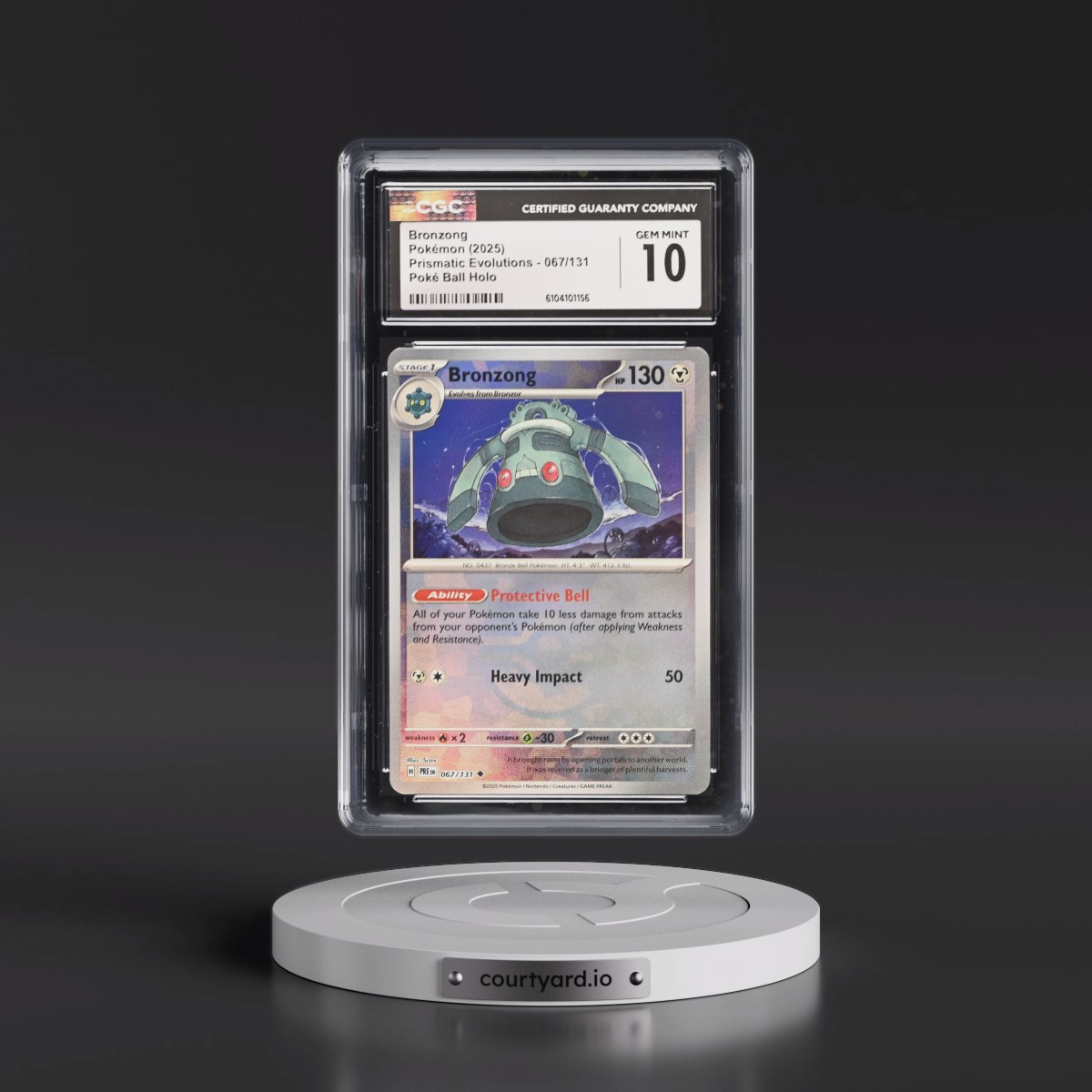 2024 Prismatic Evolutions - PRE EN #067/131 Bronzong - Poké Ball Holo (CGC 10 GEM MINT)