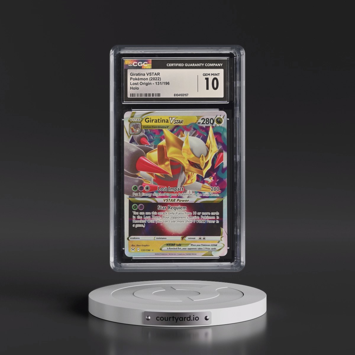 2022 Lost Origin #131/196 Giratina VSTAR - Holo (CGC 10 GEM MINT)