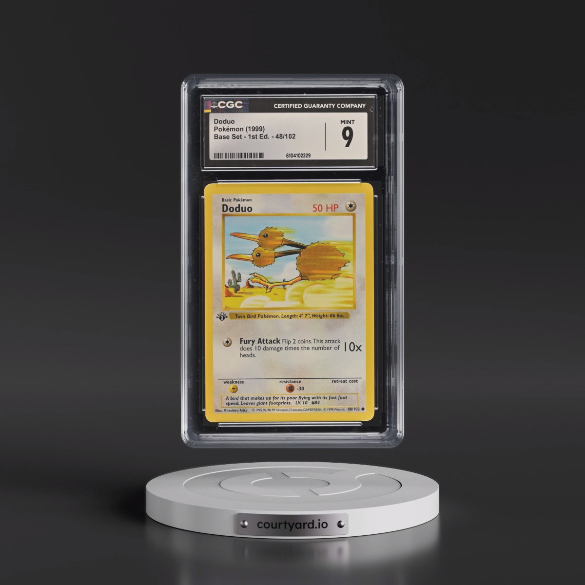 1999 Base Set #48/102 Doduo - 1st Edition 1st Edition (CGC 9 MINT)