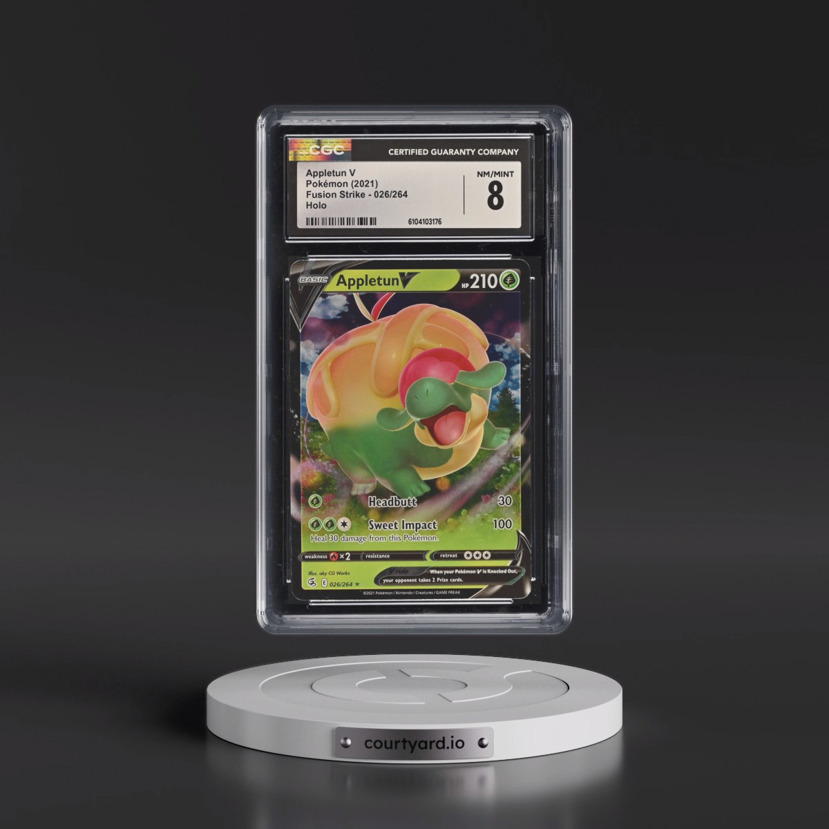 2019 Fusion Strike #026/264 Appletun V - Holo (CGC 8 NM-MT)