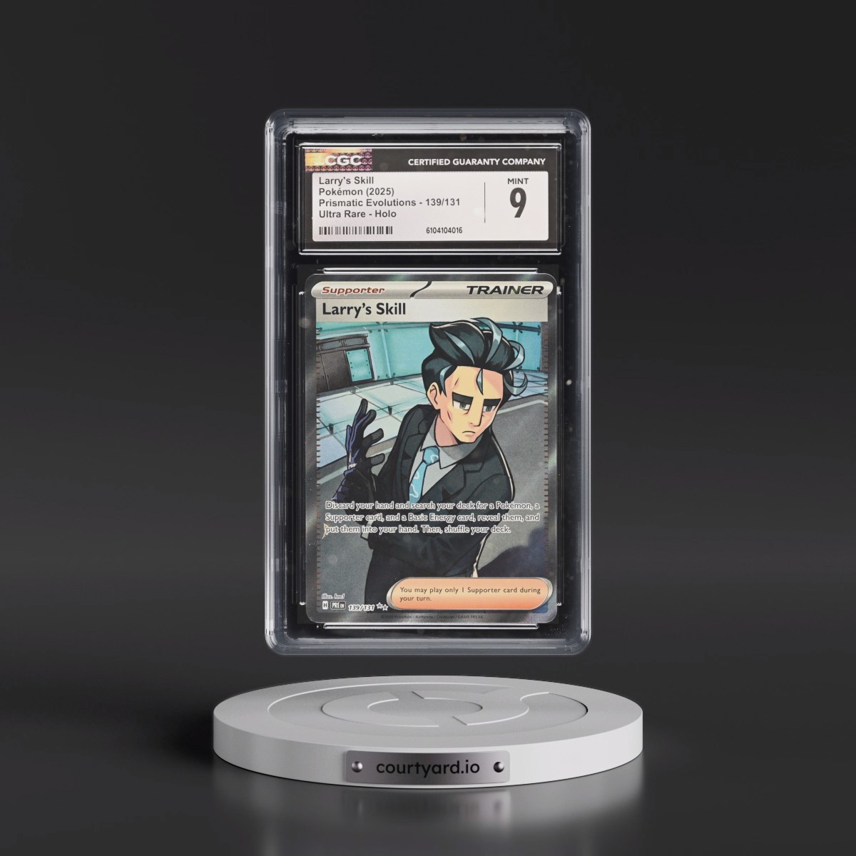 2025 Pokémon Pre EN-Prismatic Evolutions #139 Larry's Skill - Ultra Rare (CGC 9 MINT)
