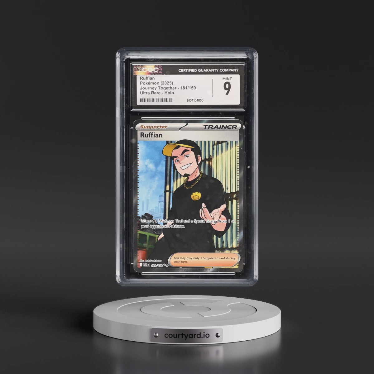 2025 Pokémon Jtg EN-Journey Together #181 Ruffian - Ultra Rare (CGC 9 MINT)