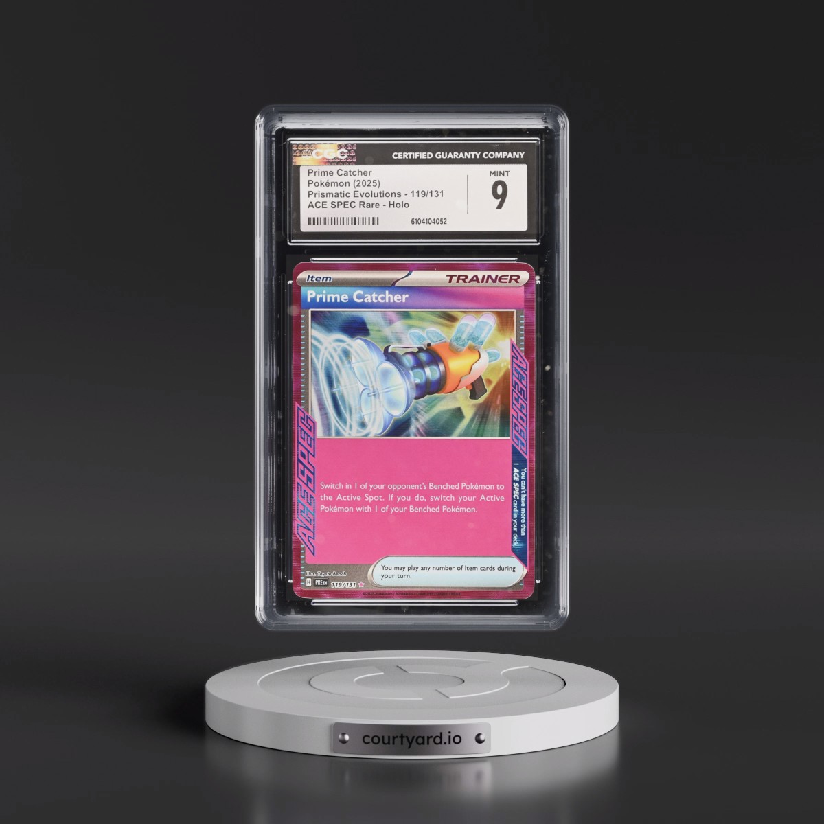 2024 Prismatic Evolutions - PRE EN #119/131 Prime Catcher - ACE SPEC Rare Holo (CGC 9 MINT)