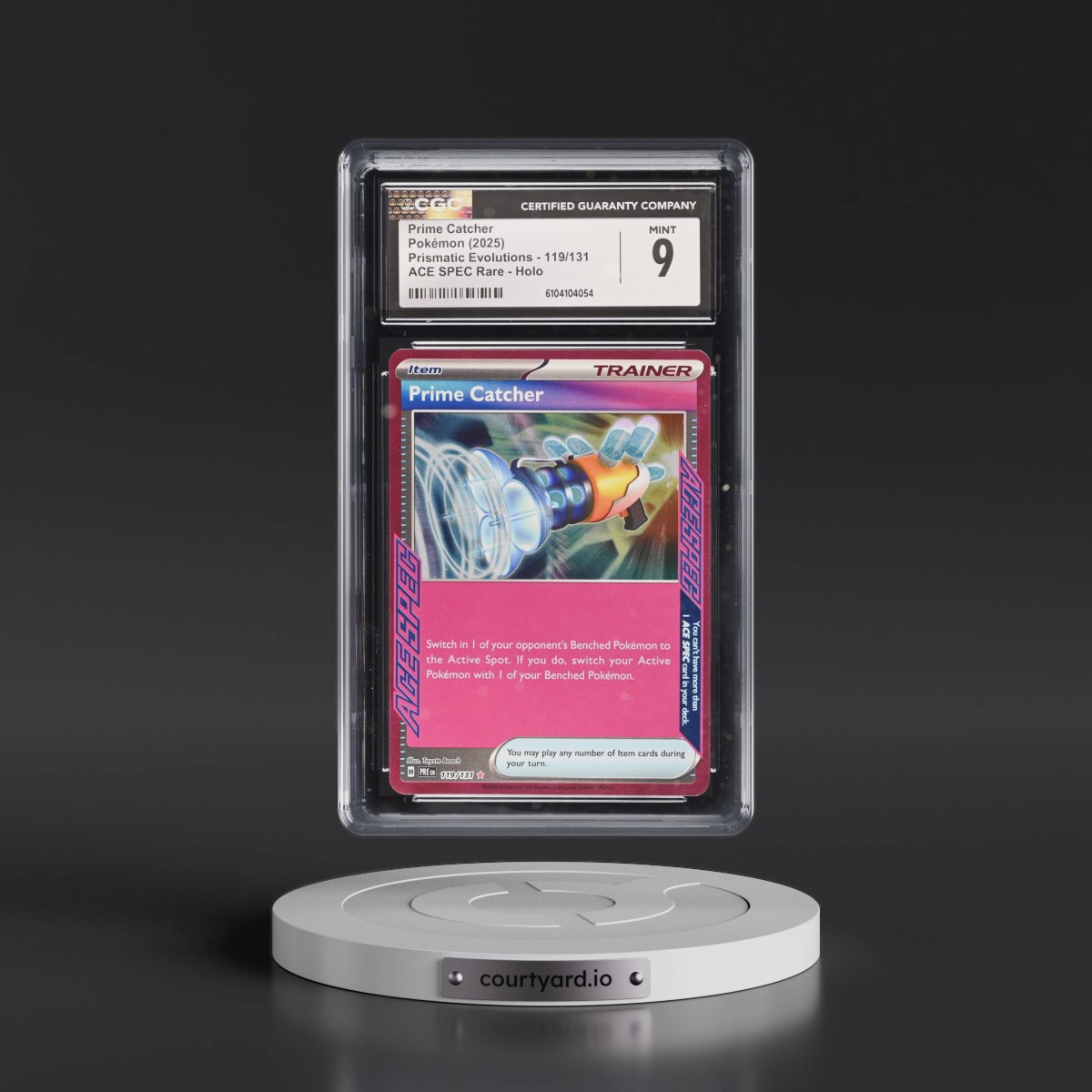 2024 Prismatic Evolutions - PRE EN #119/131 Prime Catcher - ACE SPEC Rare Holo (CGC 9 MINT)