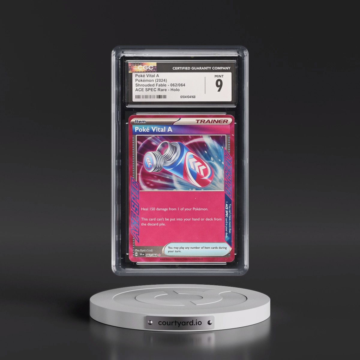 2024 Pokémon Sfa EN-Shrouded Fable #062 Poke Vital A (CGC 9 MINT)
