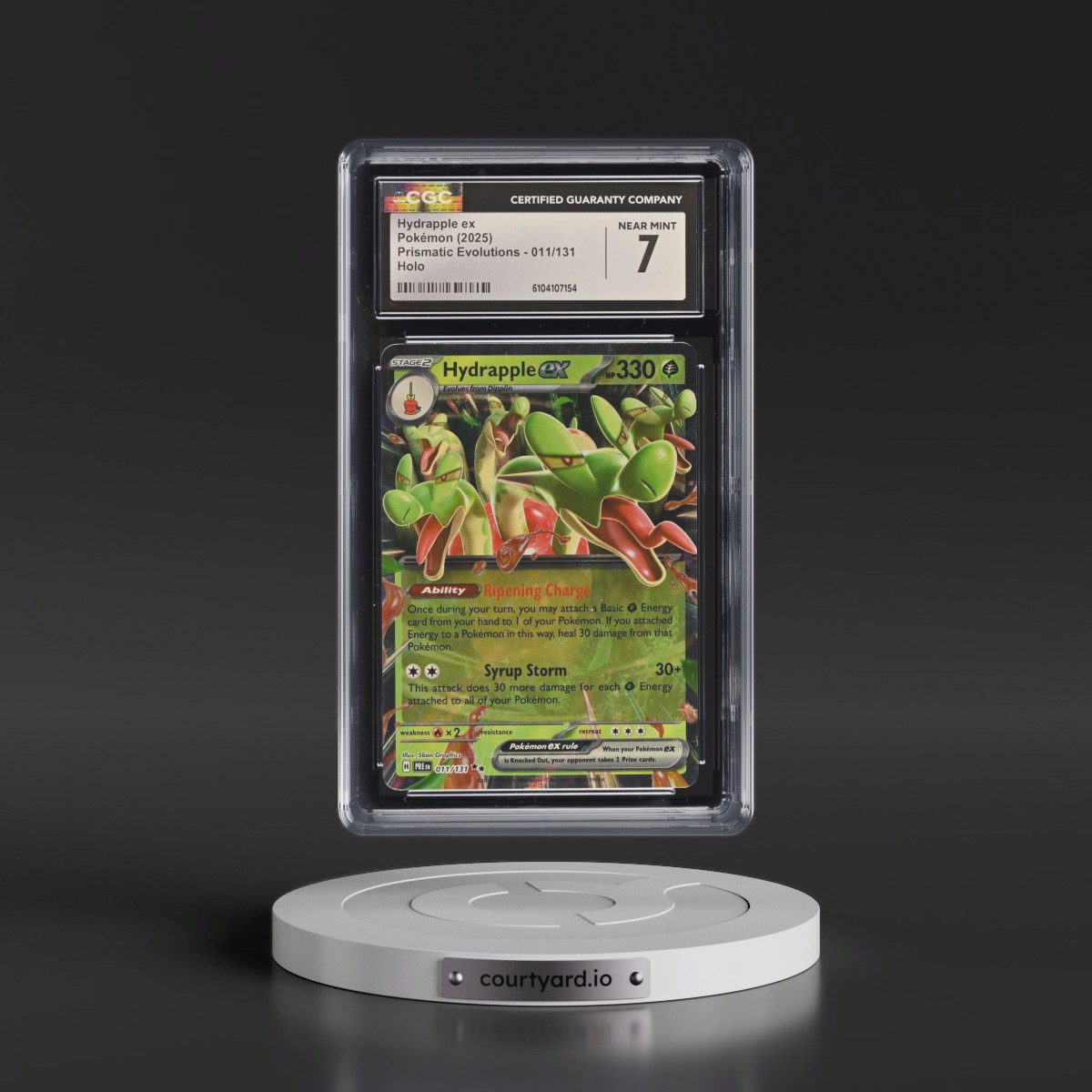 2024 Prismatic Evolutions - PRE EN #011/131 Hydrapple ex - Holo (CGC 7 NM)