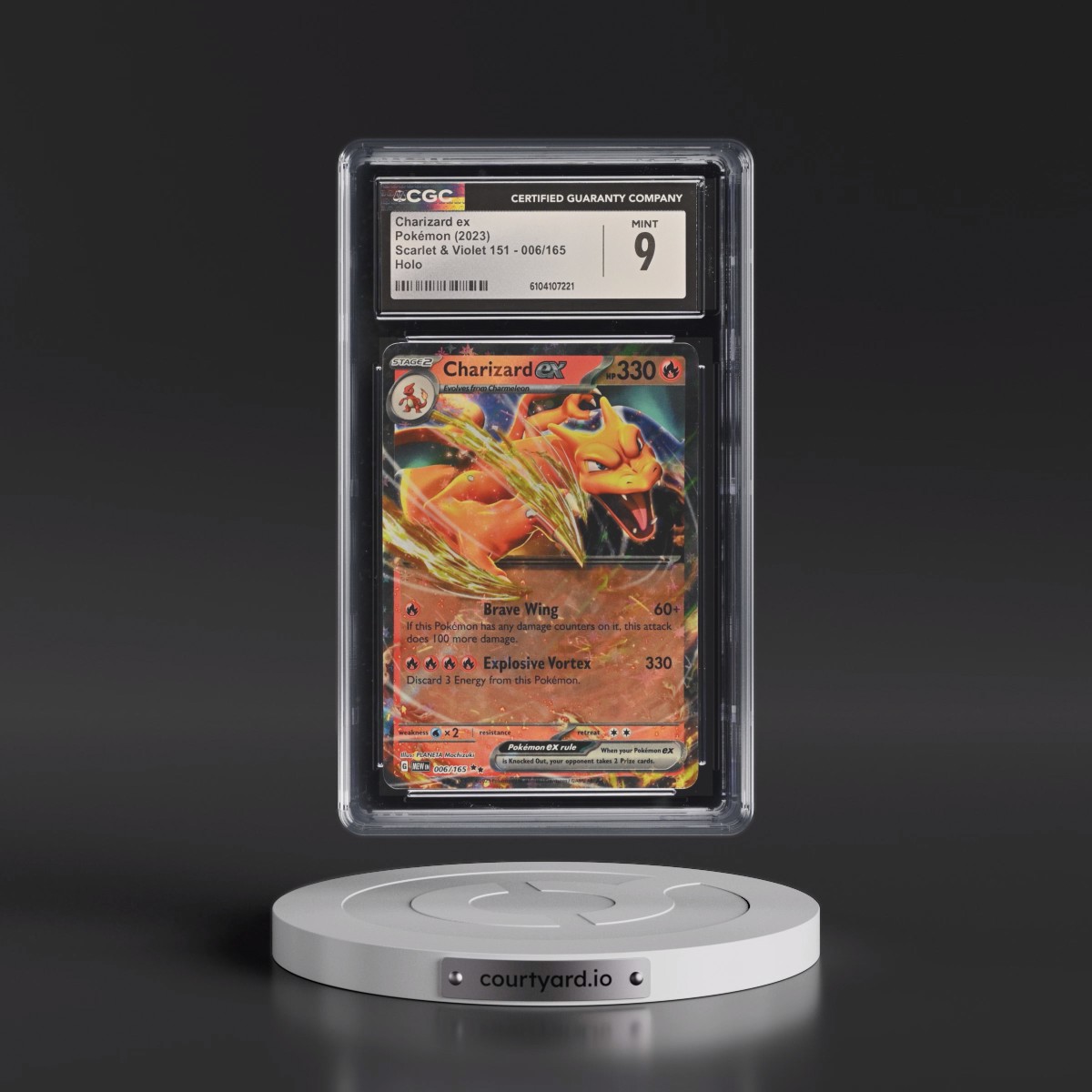 2023 Scarlet & Violet 151 - MEW EN #006/165 Charizard ex - Holo (CGC 9 MINT)