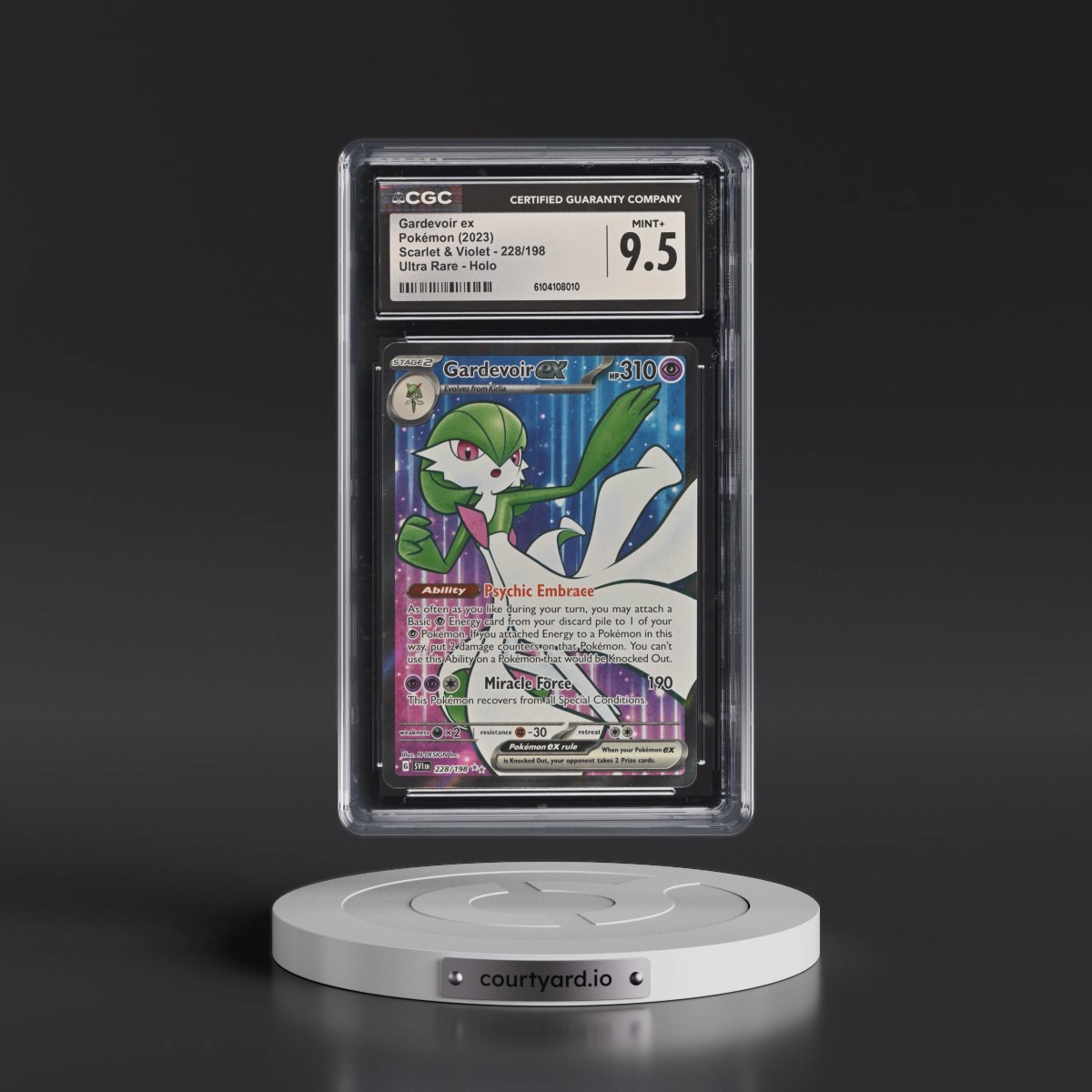 2023 Scarlet & Violet #228/198 Gardevoir ex - Ultra Rare Holo (CGC 9.5 MINT+)