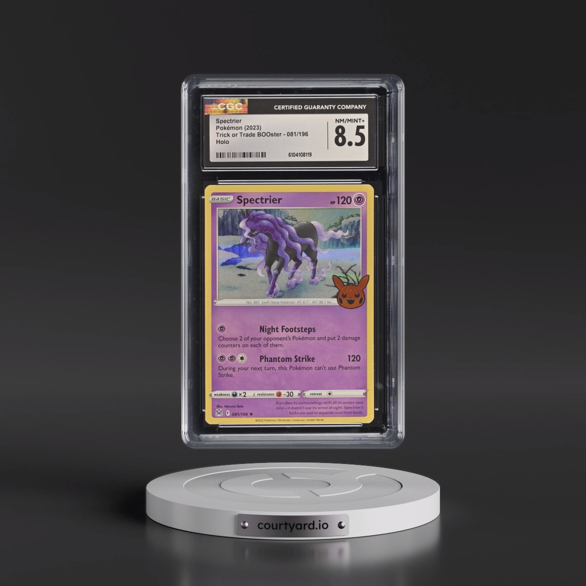 2023 Trick or Trade BOOster (2023) #081/196 Spectrier - Holo (CGC 8.5 NM-MT+)