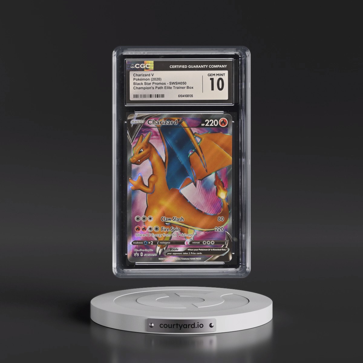 2017 Black Star Promos - Sword & Shield #SWSH050 Charizard V - Champion's Path Elite Trainer Box (Holo) (CGC 10 GEM MINT)