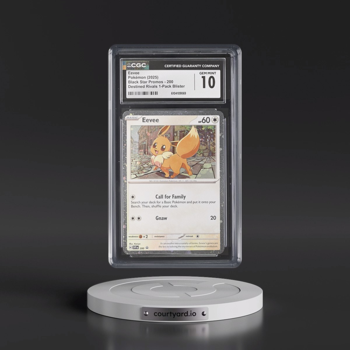 2023 Black Star Promos - Scarlet & Violet SVP EN #200 Eevee - Destined Rivals 1-Pack Blister (Cosmos Holo) (CGC 10 GEM MINT)