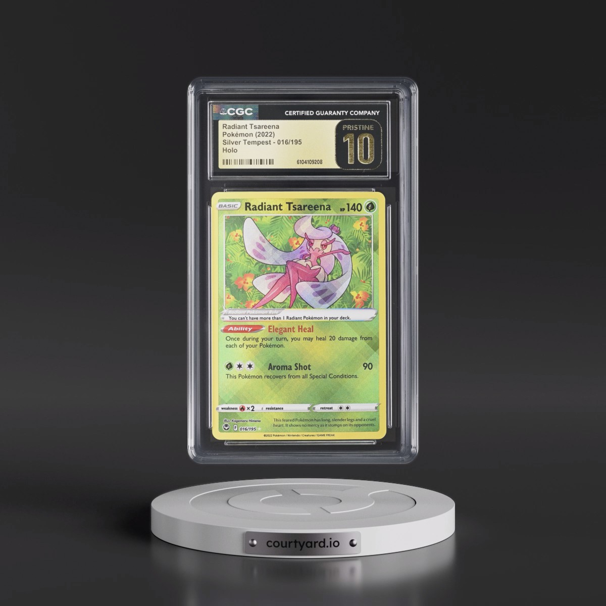 2022 Silver Tempest Radiant Tsareena - Holo #016/195 CGC 10