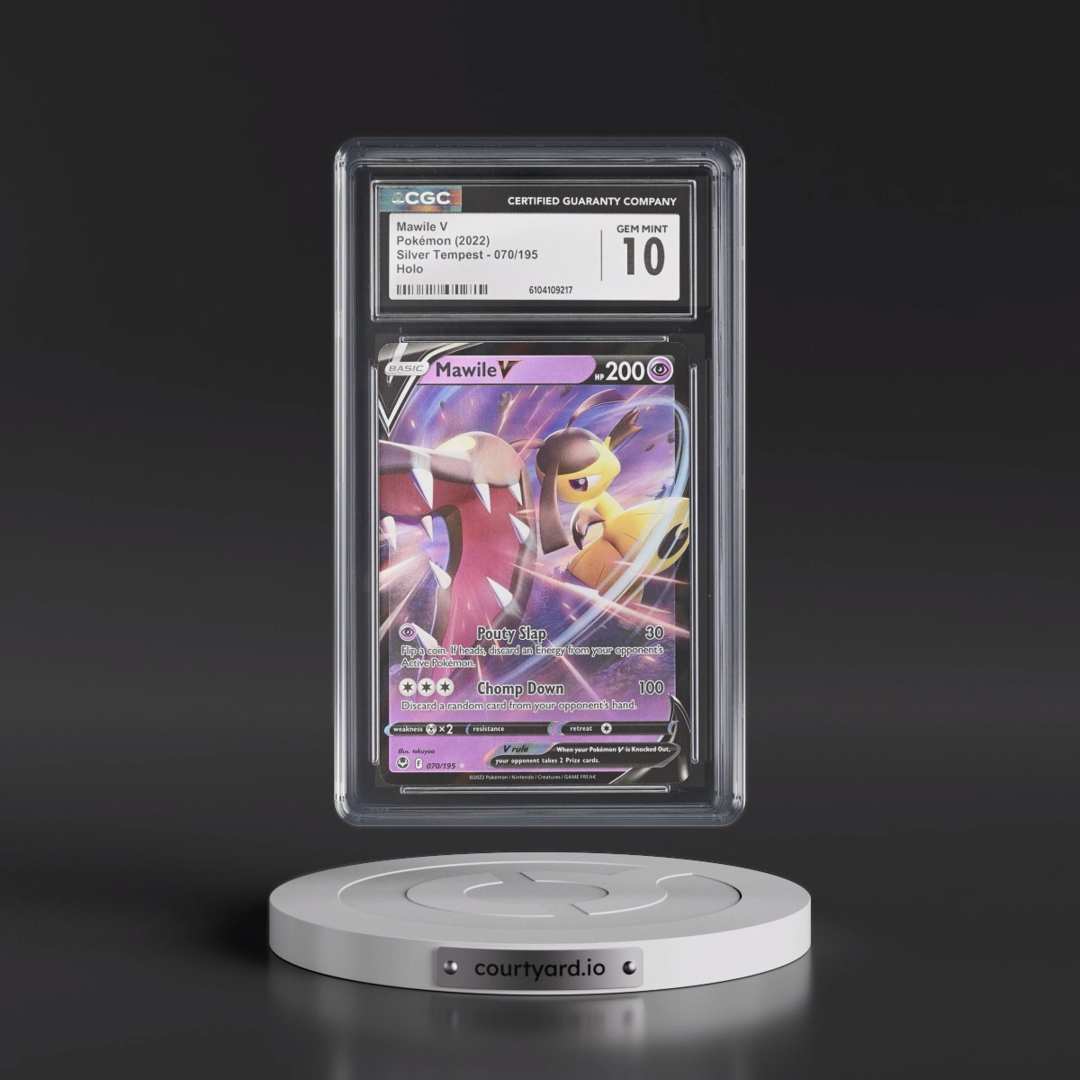 2022 Silver Tempest #070/195 Mawile V - Holo (CGC 10 GEM MINT)
