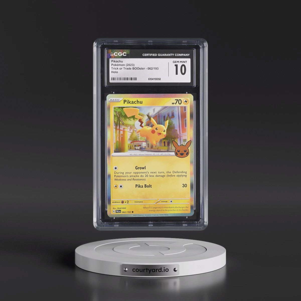 2023 Pokémon Trick or Trade #062 Pikachu (CGC 10 GEM MINT)