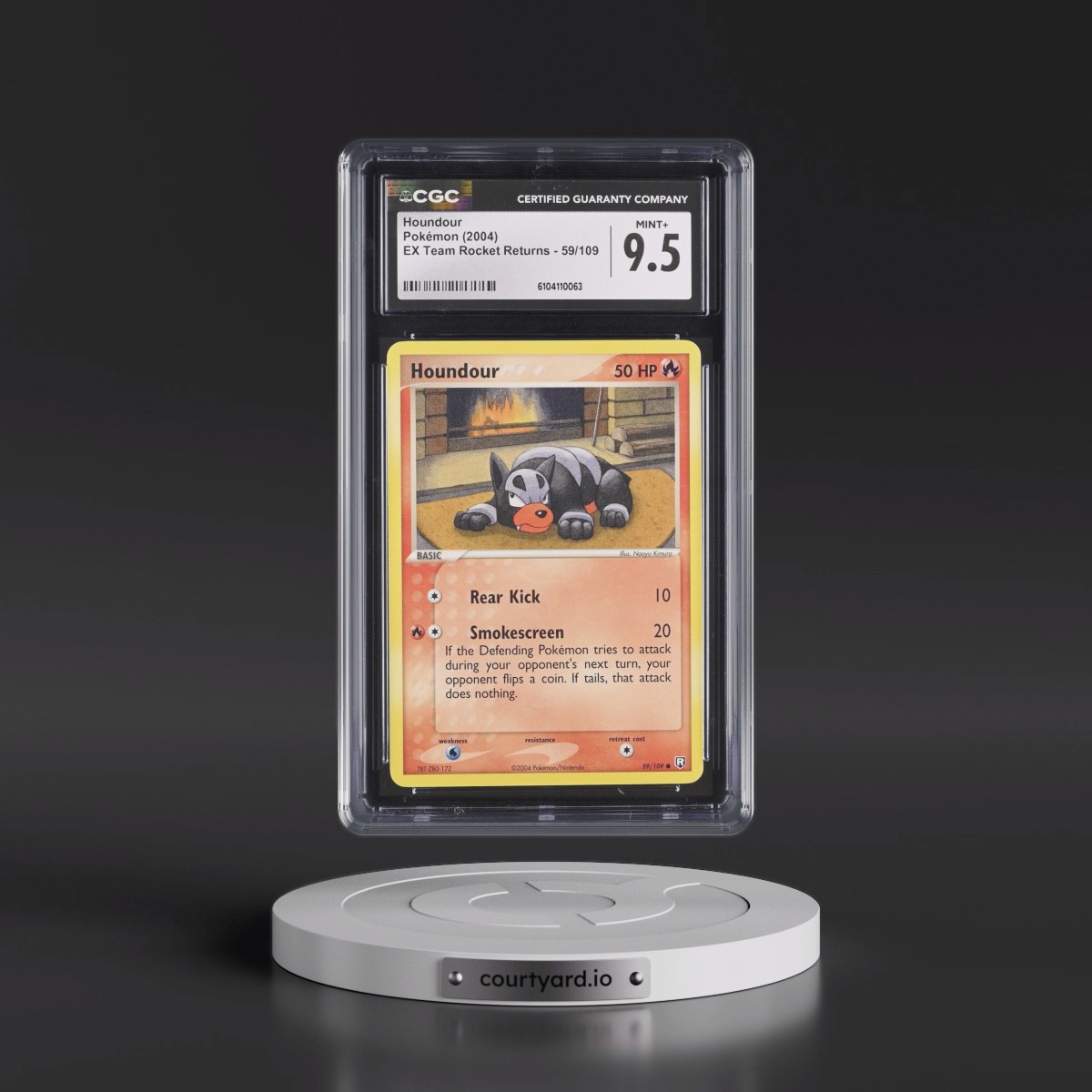 2004 EX Team Rocket Returns #59/109 Houndour (CGC 9.5 MINT+)