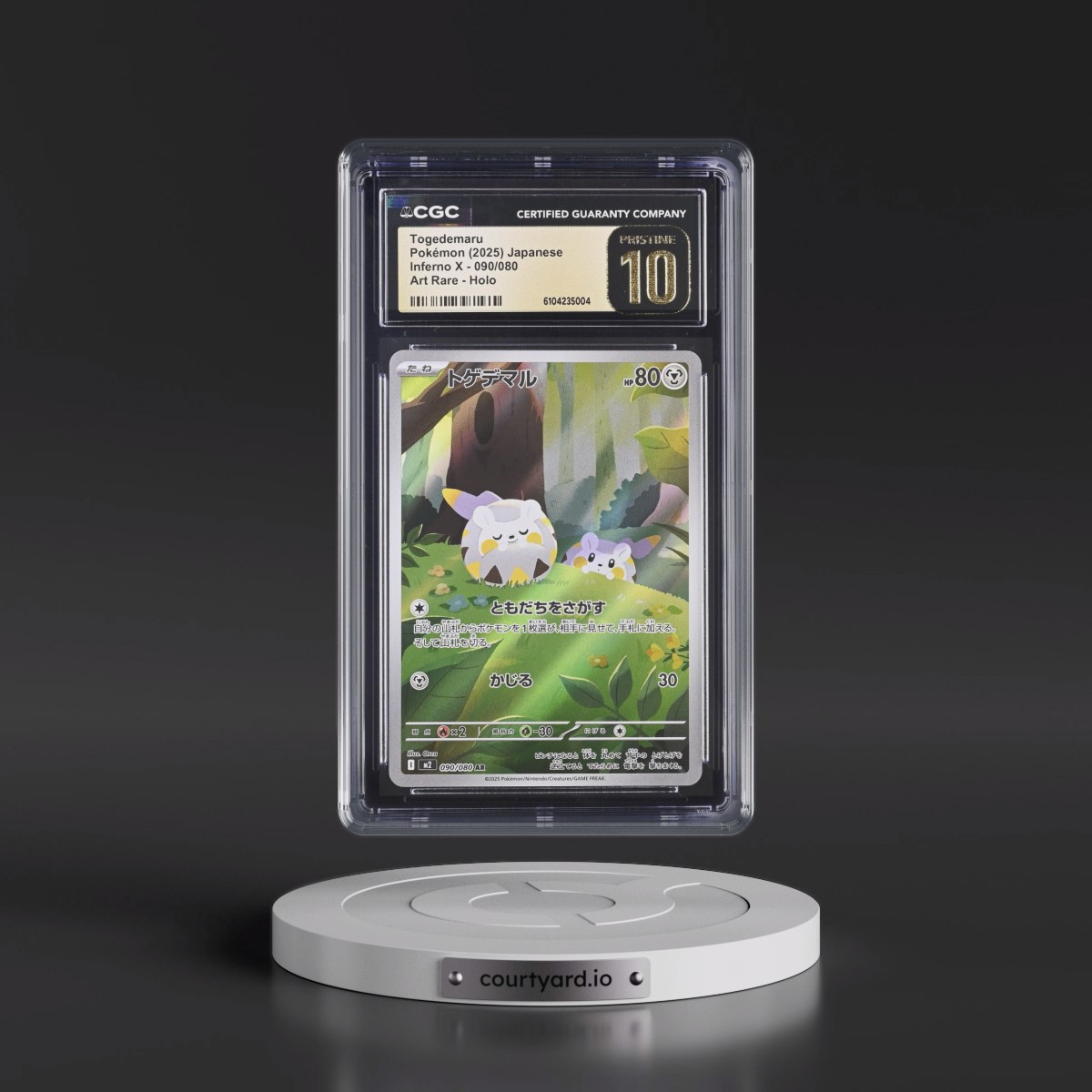 2025 Inferno X - M2 #090/080 Togedemaru - Art Rare Holo (CGC 10 PRISTINE)