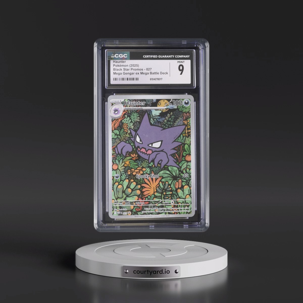 2025 Black Star Promos - Mega Evolution MEP EN #027 Haunter - Mega Gengar ex Mega Battle Deck (Holo) (CGC 9 MINT)