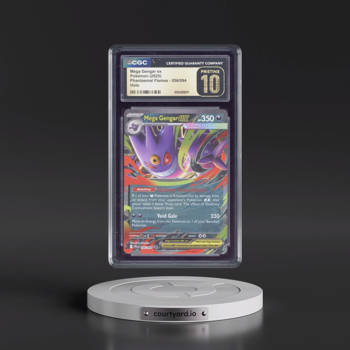 2025 Phantasmal Flames - PFL EN #056/094 Mega Gengar ex - Holo (CGC 10 PRISTINE)