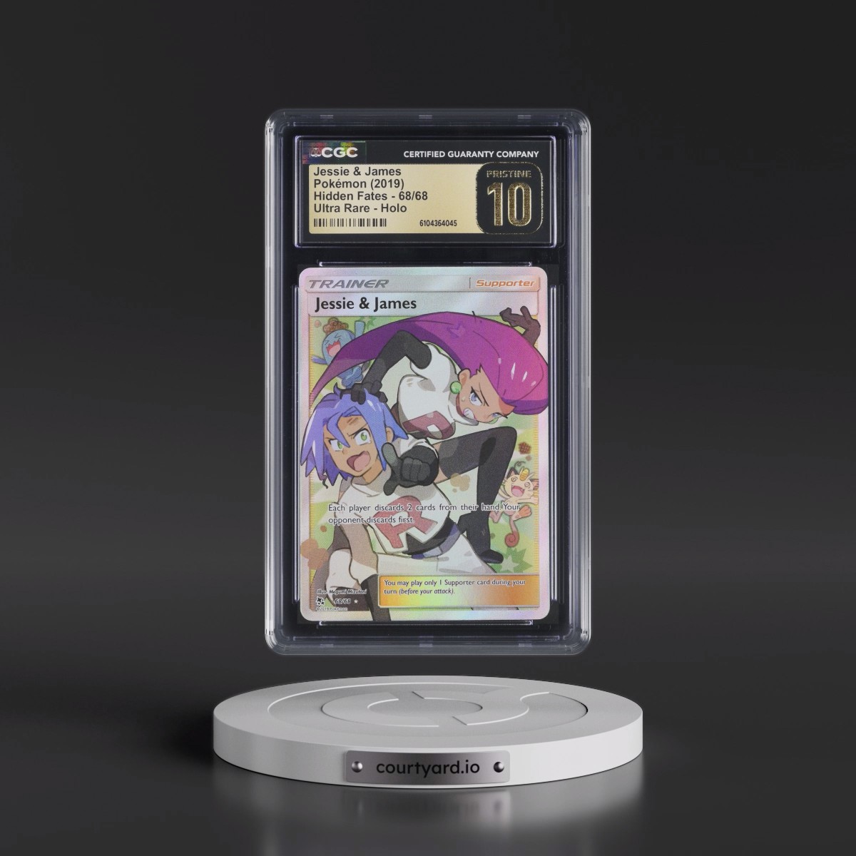 2019 Hidden Fates #68/68 Jessie & James - Ultra Rare Holo (CGC 10 PRISTINE)