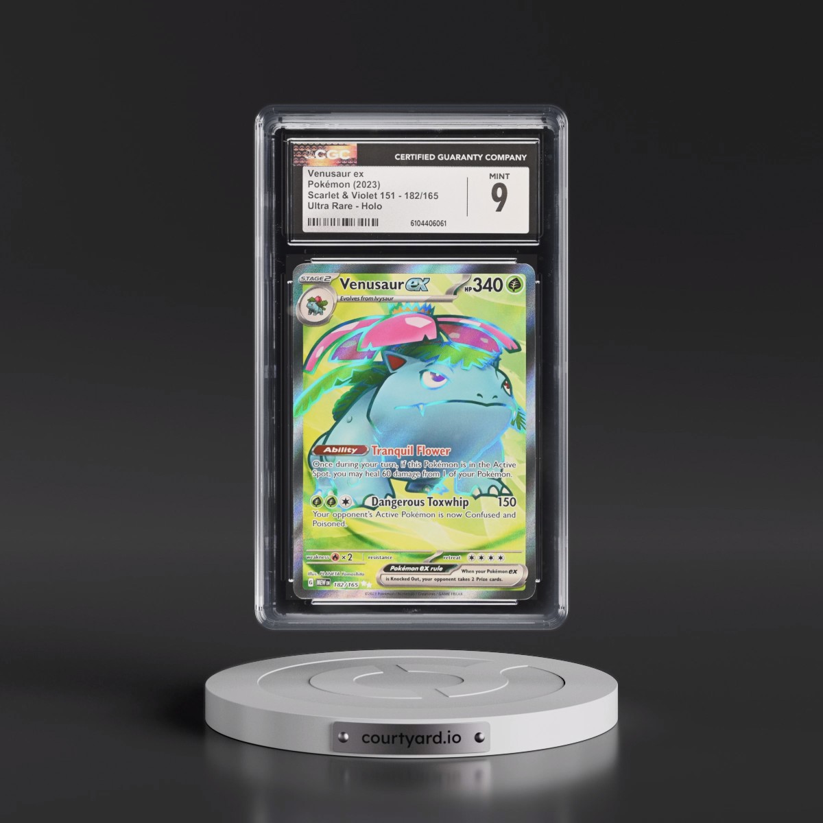 2023 Scarlet & Violet 151 - MEW EN #182/165 Venusaur ex - Ultra Rare Holo (CGC 9 MINT)
