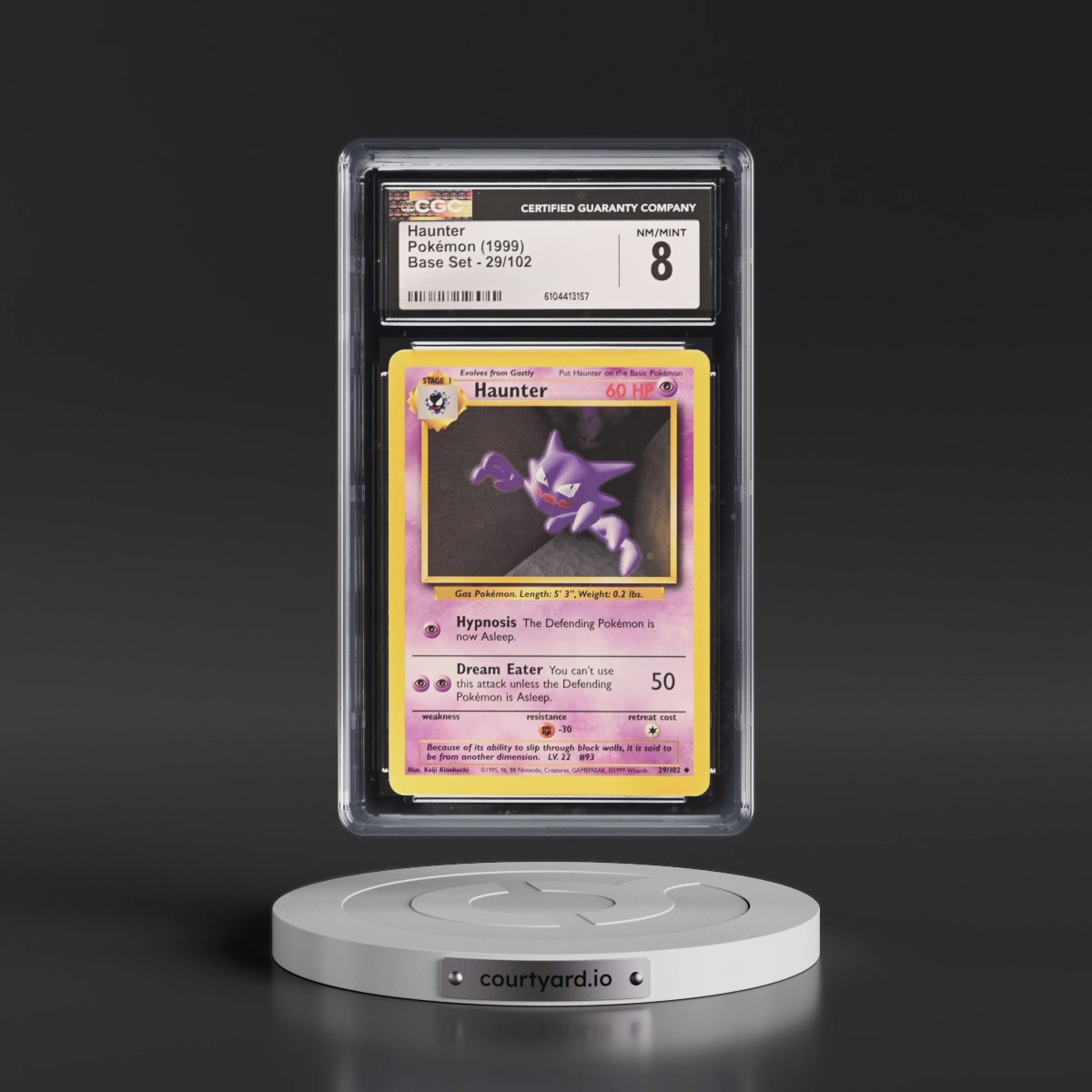 1999 Base Set #29/102 Haunter (CGC 8 NM-MT)
