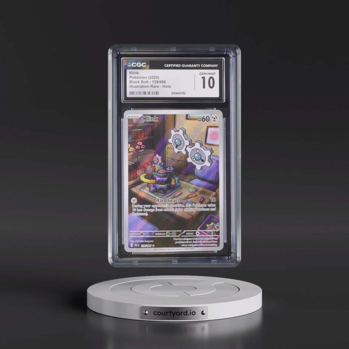 2025 Black Bolt - BLK EN Klink - Illustration Rare Holo #139/086 CGC 10