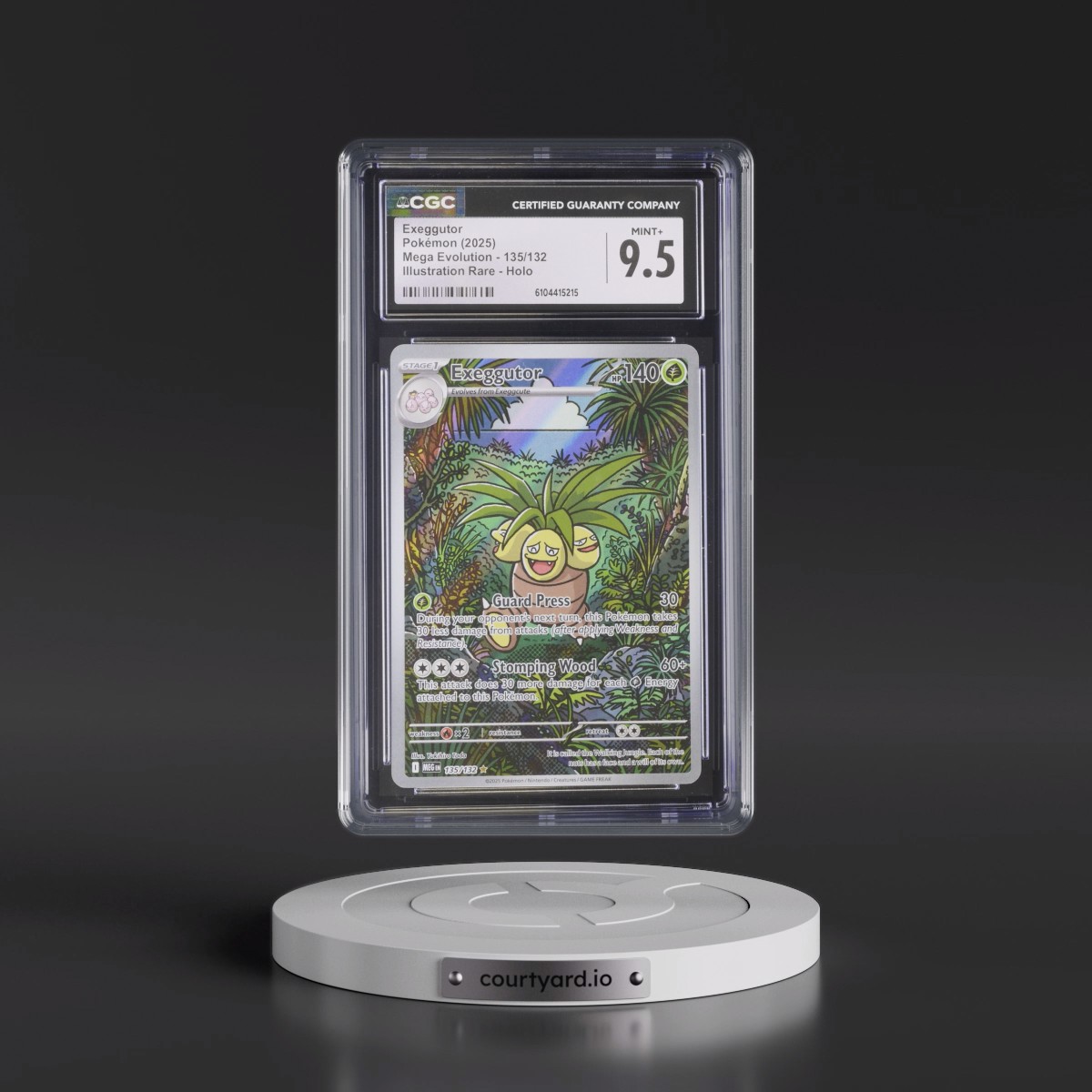2025 Mega Evolution - MEG EN #135/132 Exeggutor - Illustration Rare Holo (CGC 9.5 MINT+)