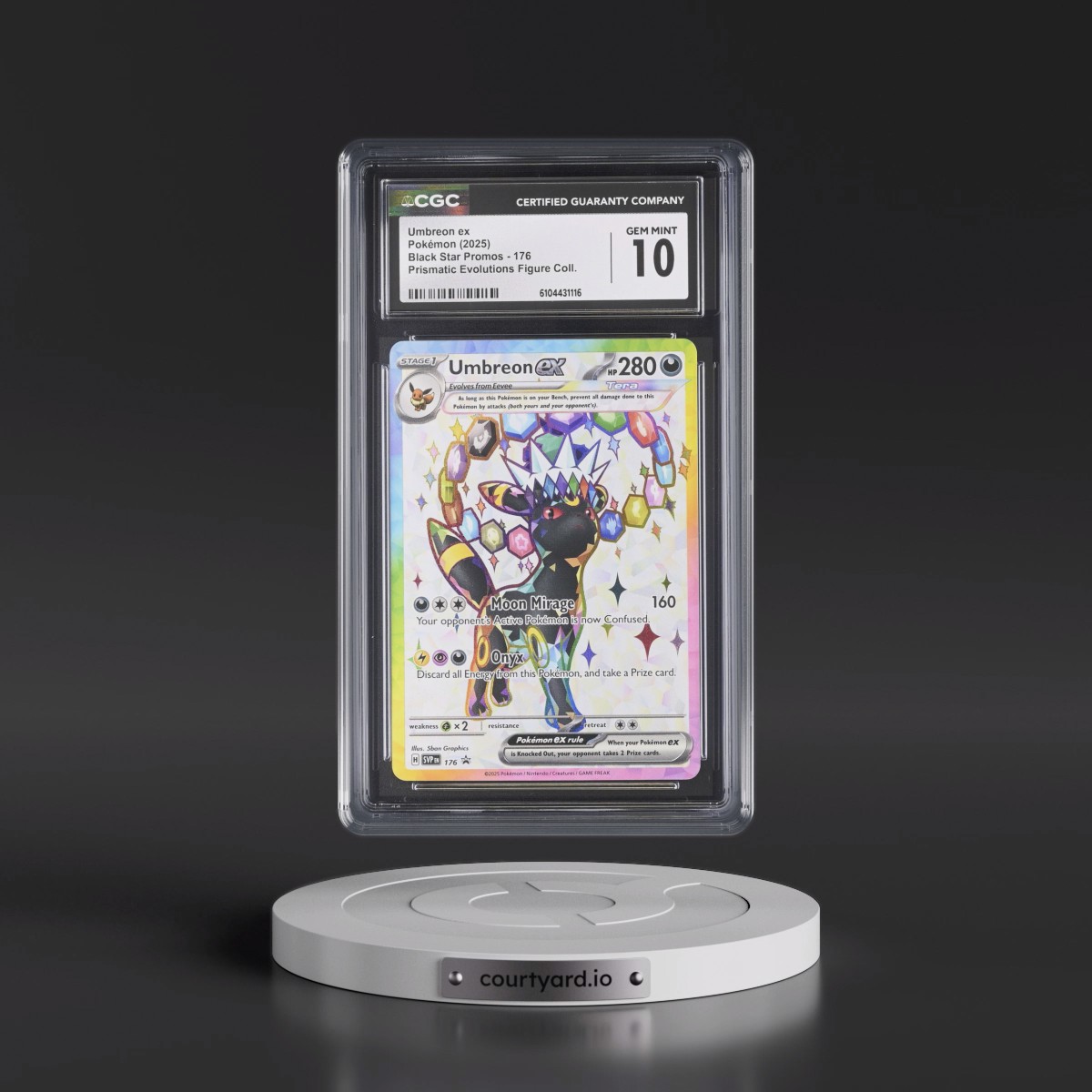 2023 Black Star Promos - Scarlet & Violet SVP EN #176 Umbreon ex - Prismatic Evolutions Premium Figure Collection (Holo) (CGC 10 GEM MINT)