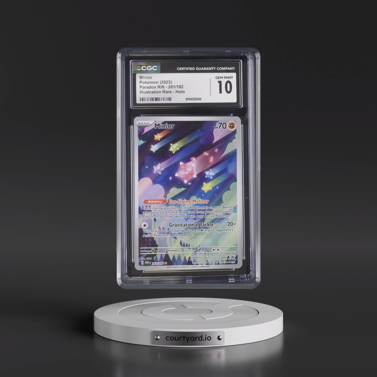 2023 Paradox Rift - PAR EN #201/182 Minior - Illustration Rare Holo (CGC 10 GEM MINT)