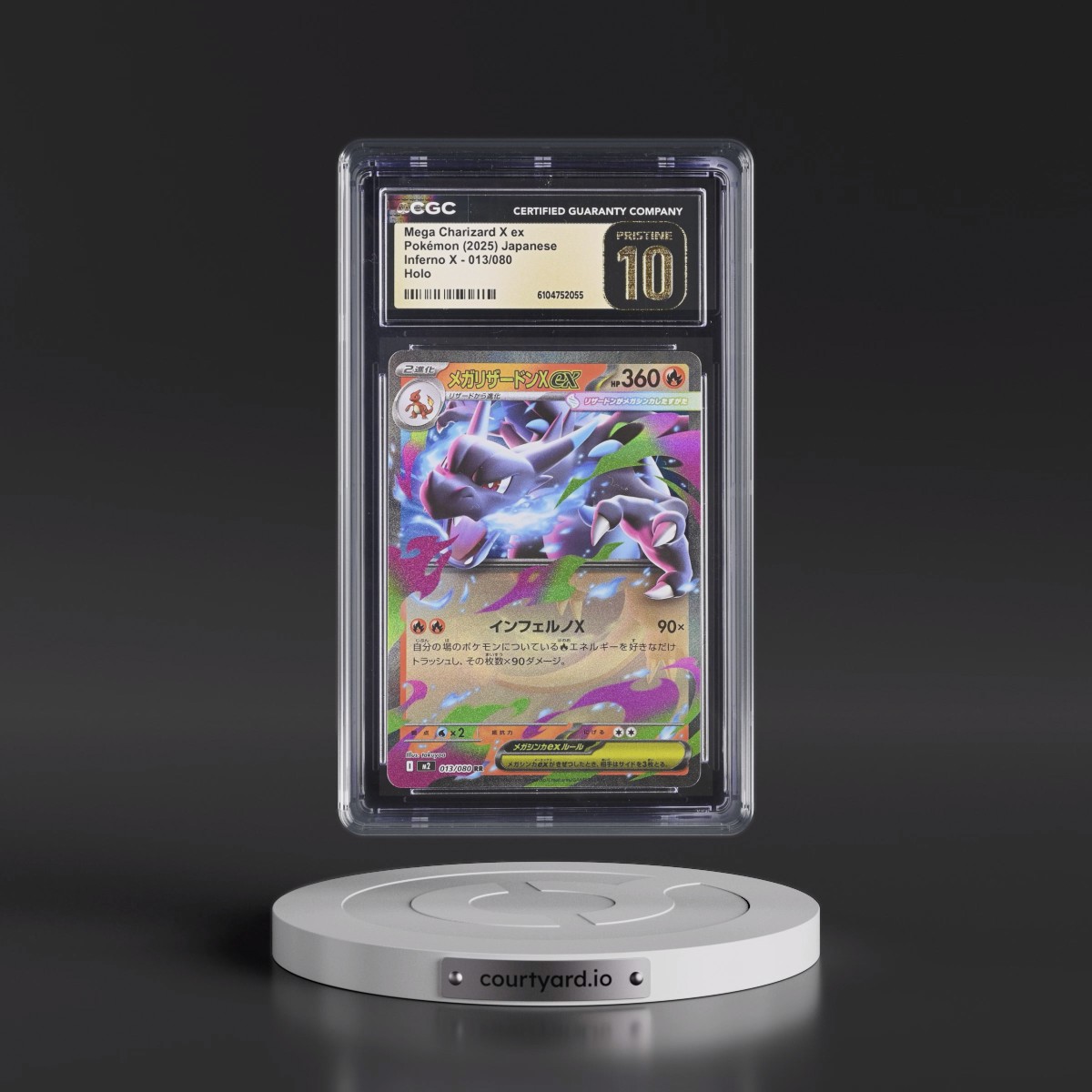 2025 Inferno X - M2 #013/080 Mega Charizard X ex - Holo (CGC 10 PRISTINE)